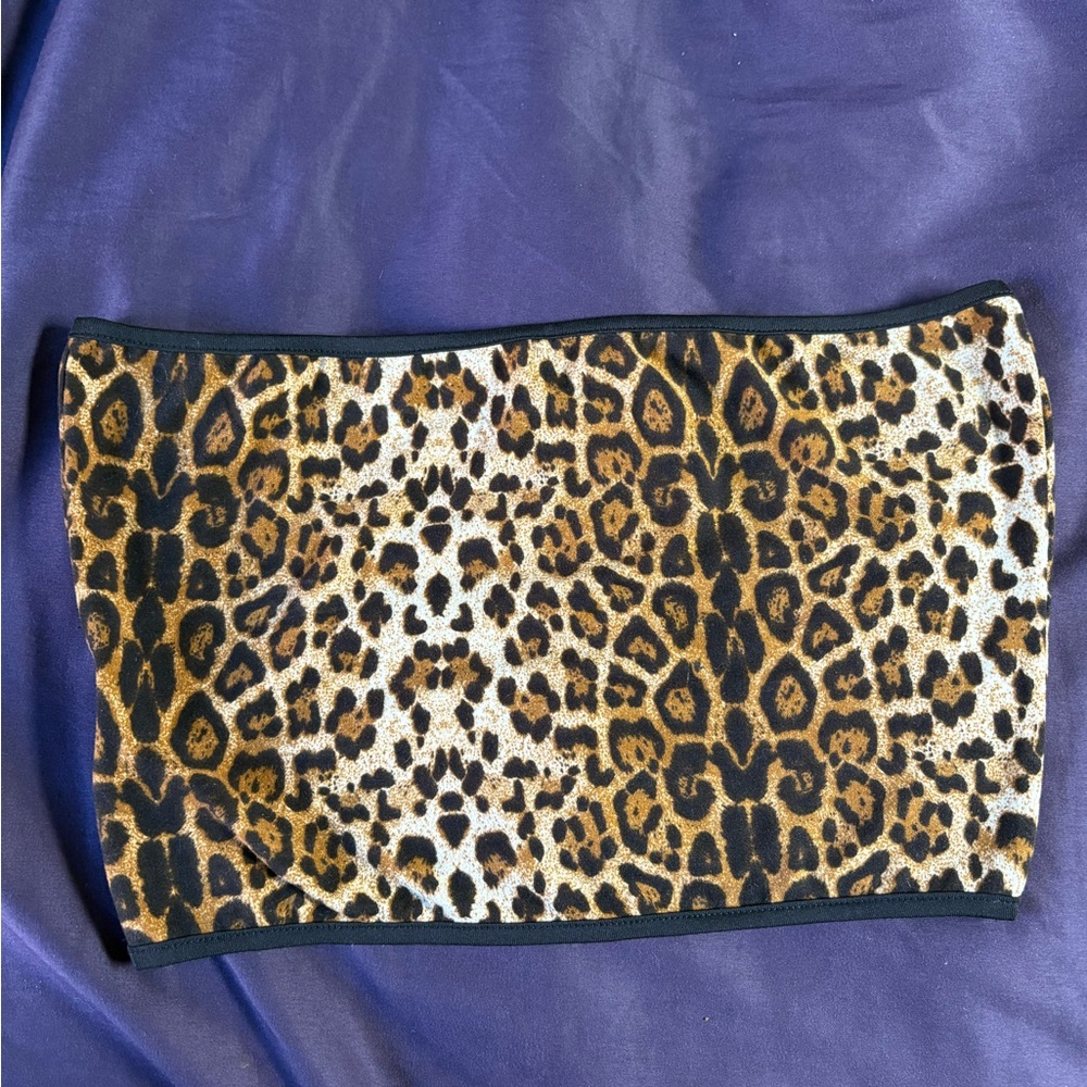 Leopard Cheetah Print Tube Top